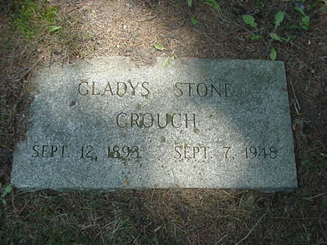 Mother Glady Norine (Snell) Stone Crouch Marker